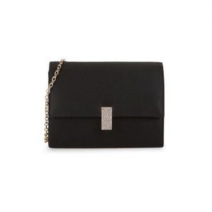 LA Regal Purse Flap Satin Clutch Bag